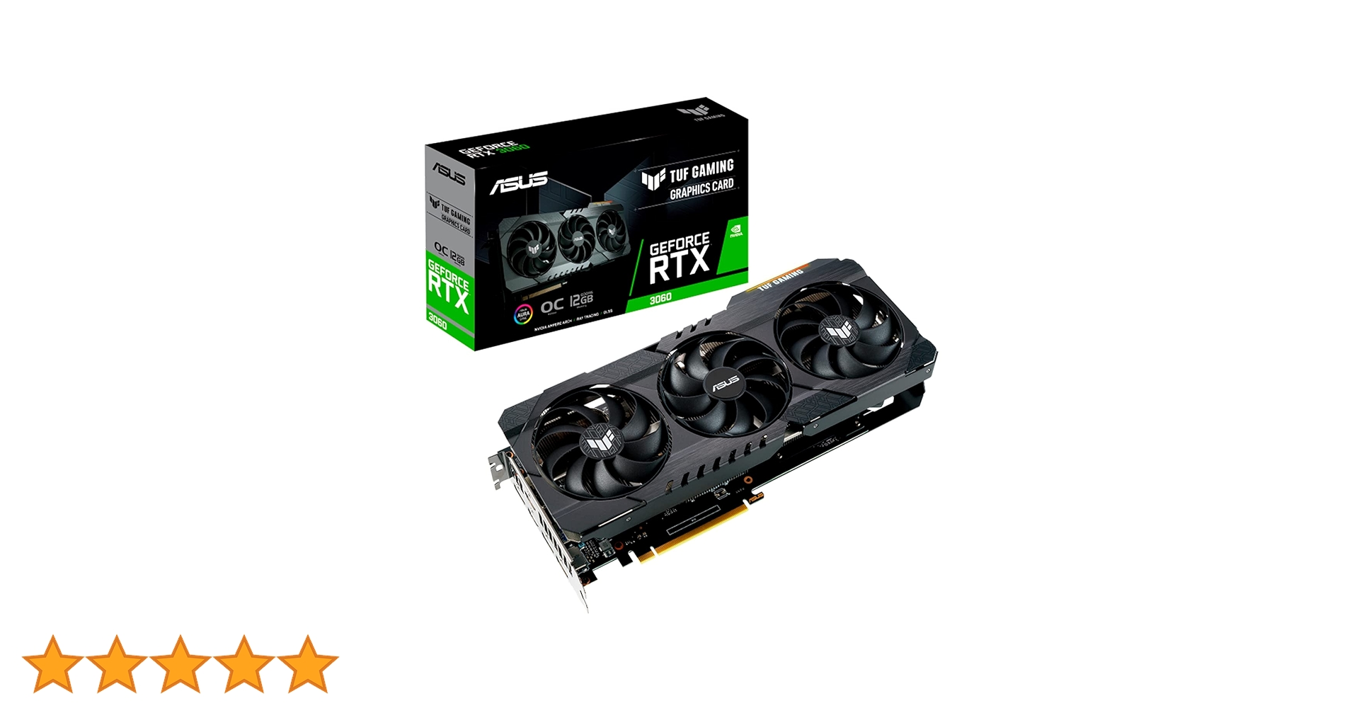 ASUS TUF GAMING GeForce RTX3060 12GB 完動品 Placa de Vídeo ASUS TUF RTX 3060 O12G V2 | KaBuM!